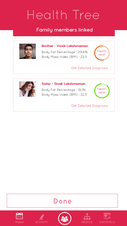 Health app family health tree